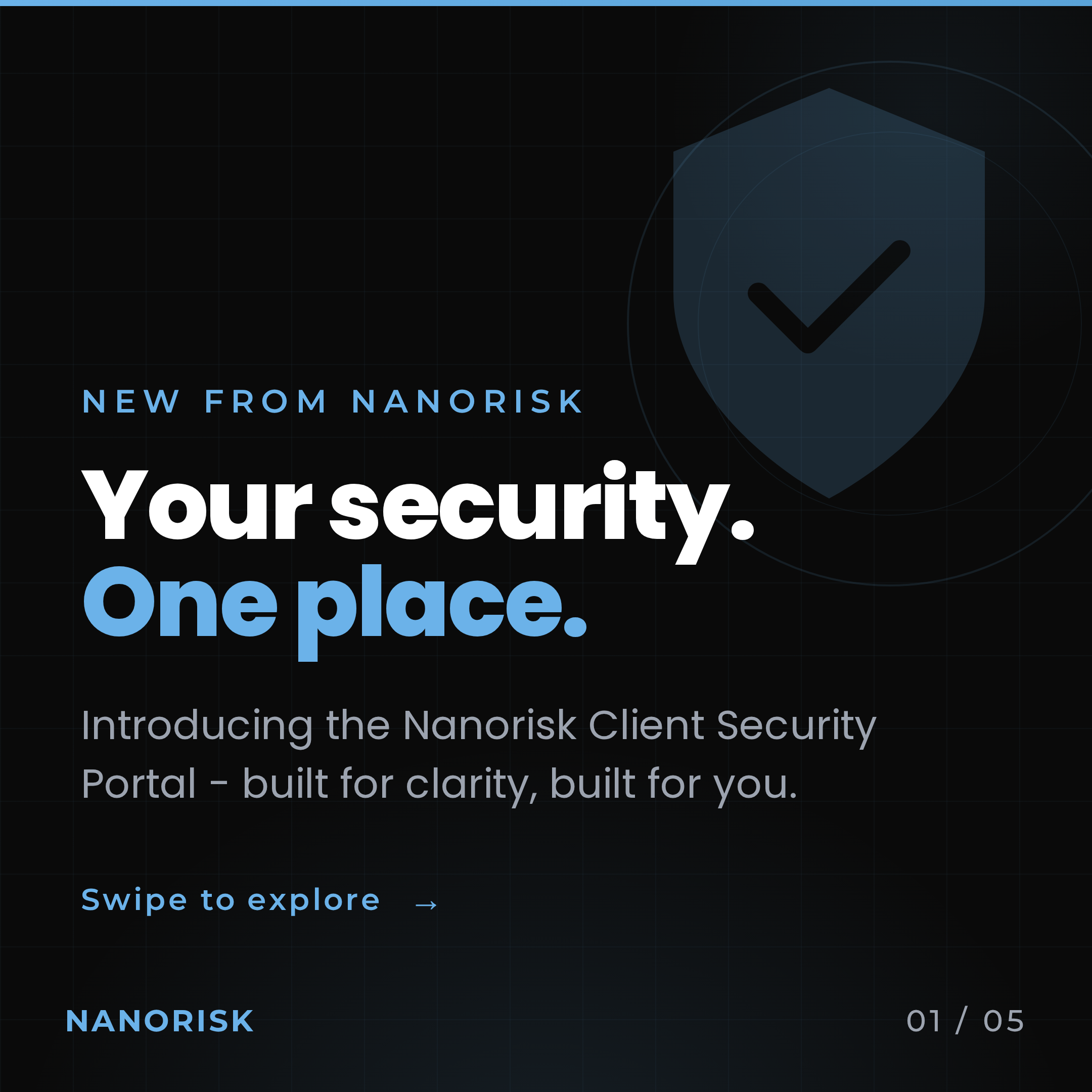 Introducing Nanorisk client security portal