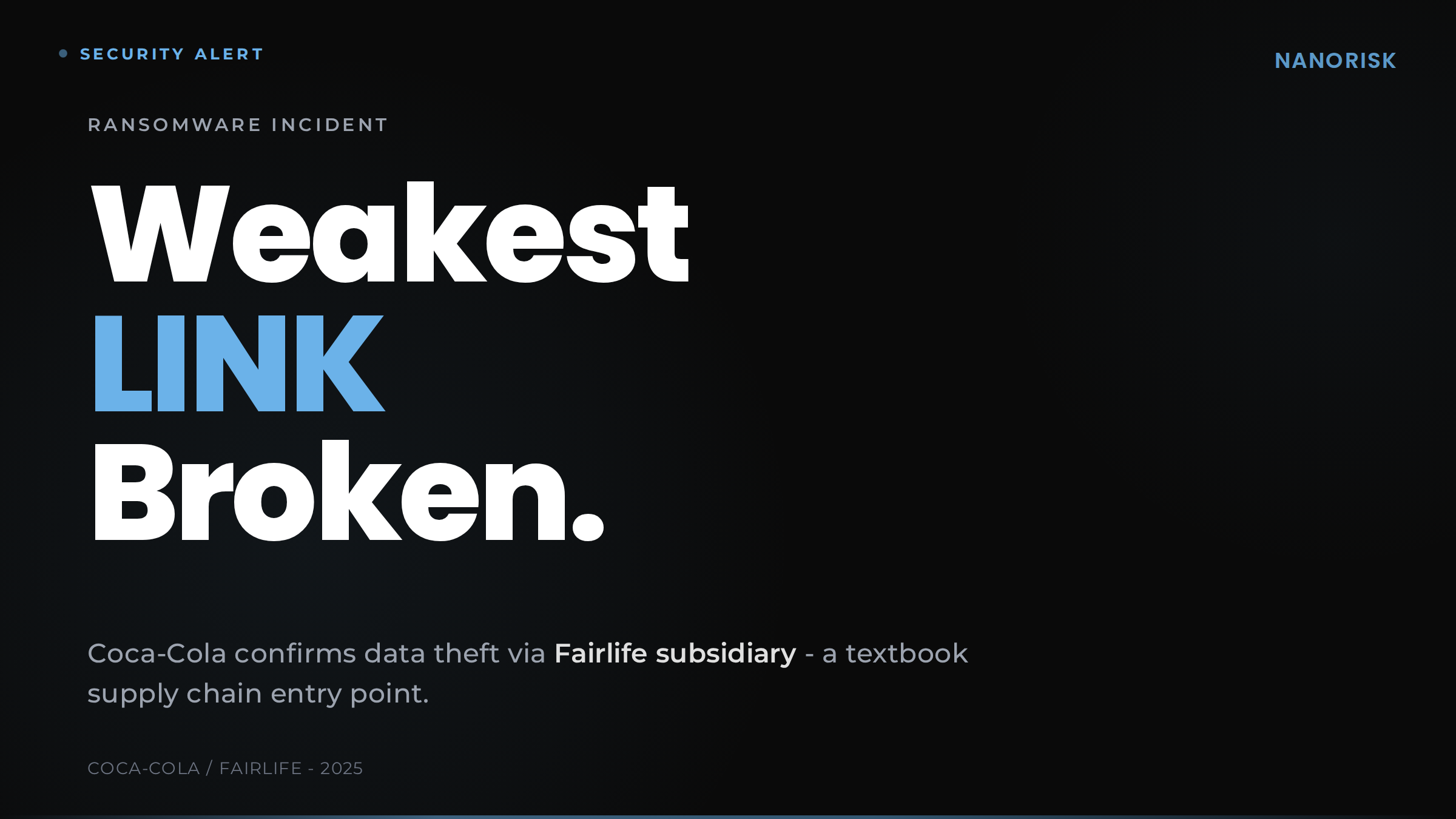 Coca-Cola Fairlife ransomware data theft