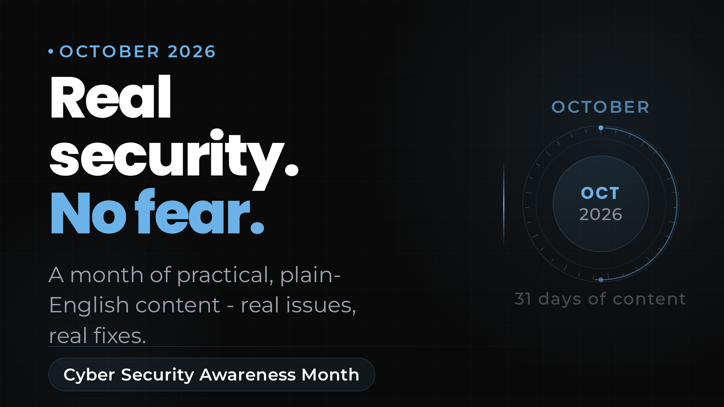 Cyber Security Awareness Month launch