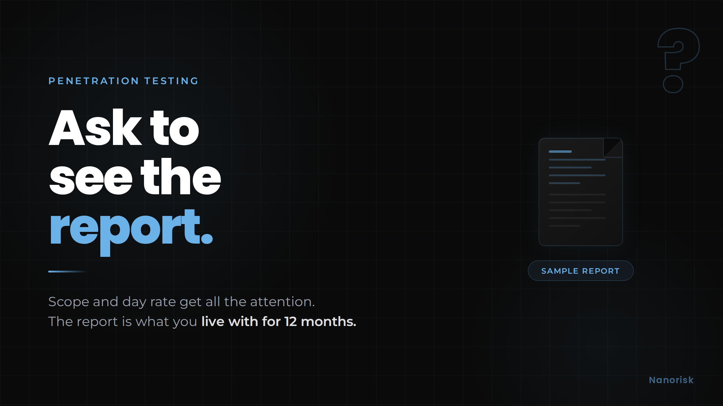 Choosing a penetration testing supplier wisely