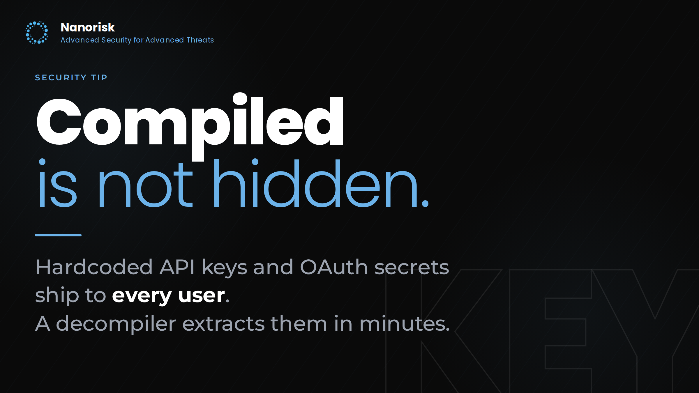 Hardcoded secrets in mobile apps